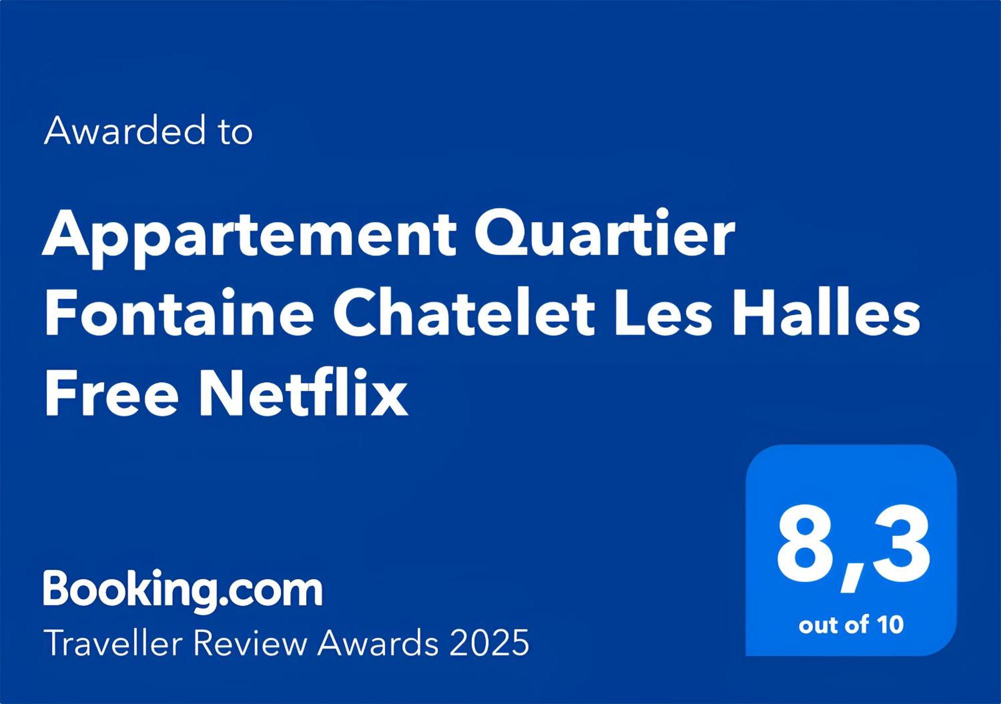 Appartement Quartier Fontaine Chatelet Les Halles Free Netflix パリ エクステリア 写真